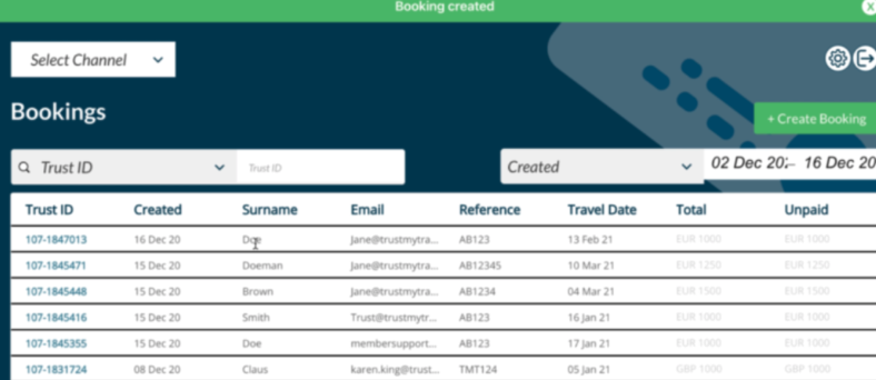 How to create a Manual Booking – Package Travel Protection